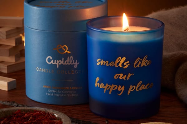 “Smells Like Our Happy Place” candle from Cupidly