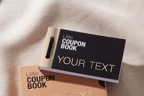 Fully Customisable Coupon Book from Cupidly