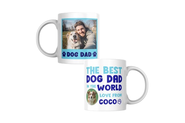 Custom World's Best Dog Dad Mug – Personalise with Photo & Name from You Personalise