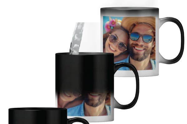 Heat-change mug: photo appears when hot from You Personalise