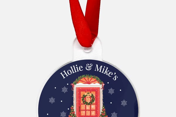First Christmas at a new address bauble from You Personalise