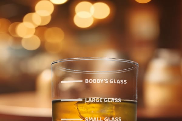 Engraved “measures” whisky glass, fully personalised from You Personalise