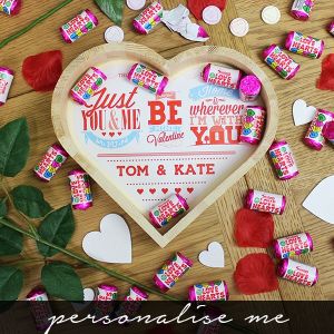 Be My Valentine Wooden Love Heart - personalised me