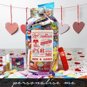 Be My Valentine Sweet Jar - Large - Personalise Me