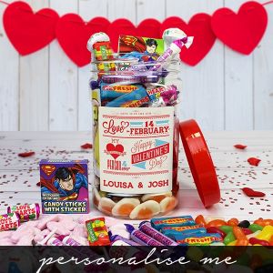 Be My Valentine Sweet Jar - Personalised Me