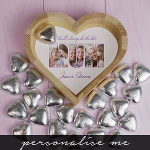 MUM Photo Gift - Chocolate Heart Tray - Small 